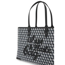 i am a plastic bag zipped motif tote bag