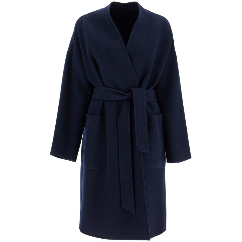 eris midi wrap coat with robe