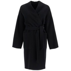 eris midi wrap coat with robe