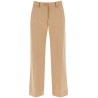 stretch cotton cropped pants