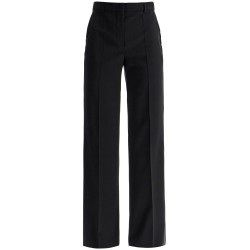 flared wool stretch pants