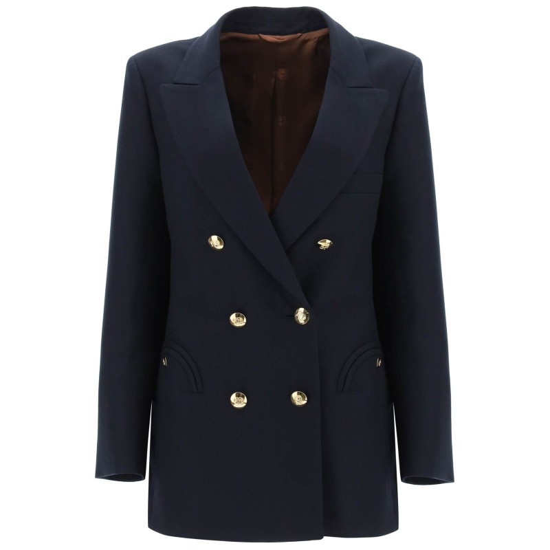 everynight alcanara double-breasted blazer