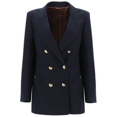 everynight alcanara double-breasted blazer