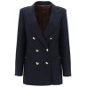 everynight alcanara double-breasted blazer