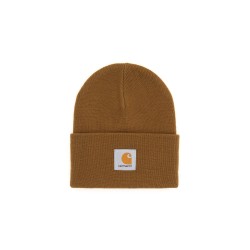 beanie hat with logo patch