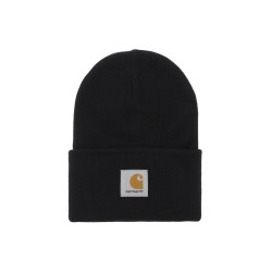 beanie hat with logo patch