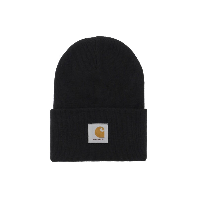 beanie hat with logo patch