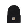 beanie hat with logo patch