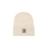 beanie hat with logo patch