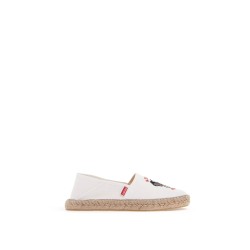 canvas espadrilles with logo embroidery