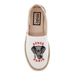 canvas espadrilles with logo embroidery