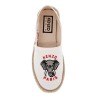 canvas espadrilles with logo embroidery