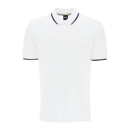 polo shirt with contrasting edges