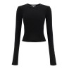 fitted long-sleeved top by