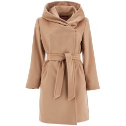 wool coat with hooded c