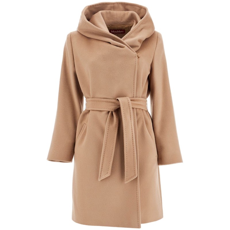 wool coat with hooded c