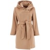 wool coat with hooded c