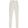 leisure fit gabardine trousers