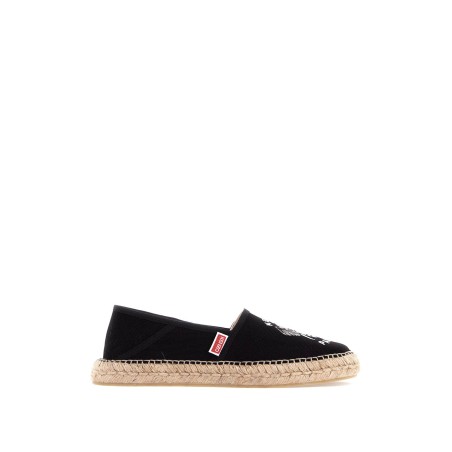 canvas espadrilles with logo embroidery