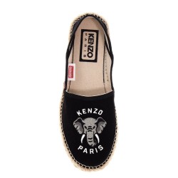 canvas espadrilles with logo embroidery