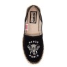 canvas espadrilles with logo embroidery