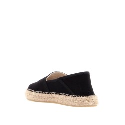 canvas espadrilles with logo embroidery