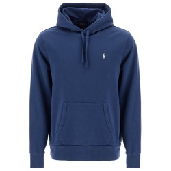 hooded sweatshirt with embroidered pony