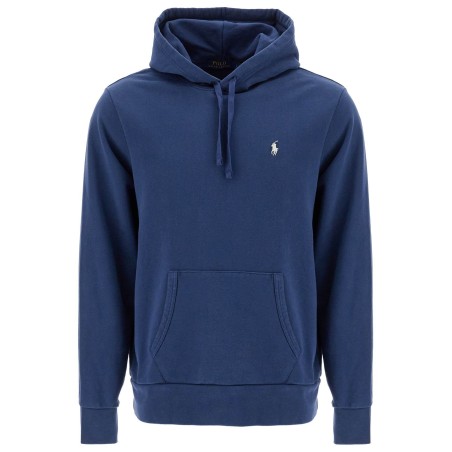 hooded sweatshirt with embroidered pony