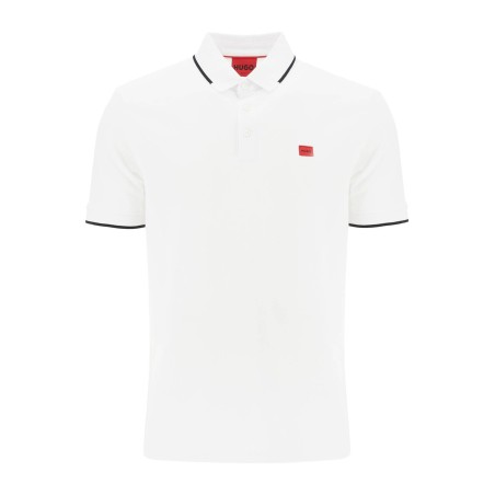 polo shirt with contrasting finishing details