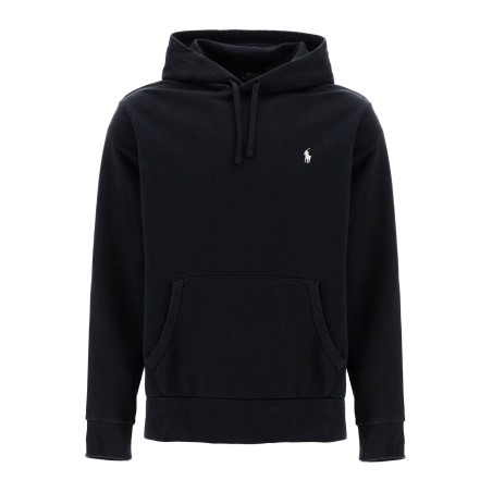 hooded sweatshirt with embroidered pony