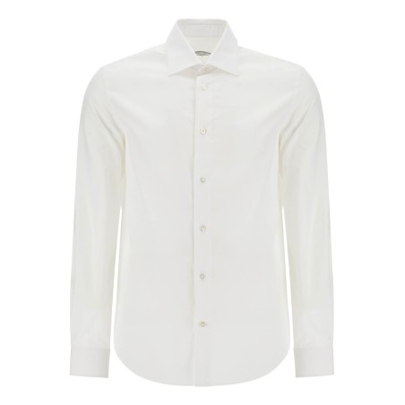 slim fit twill shirt for men