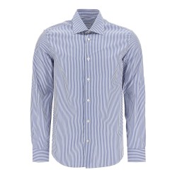 slim fit twill shirt for men