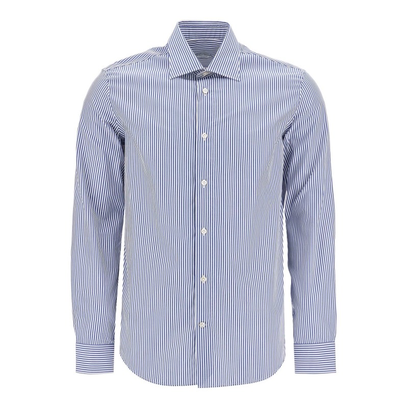 slim fit twill shirt for men