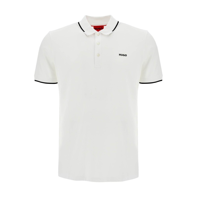 slim fit piqué polo shirt