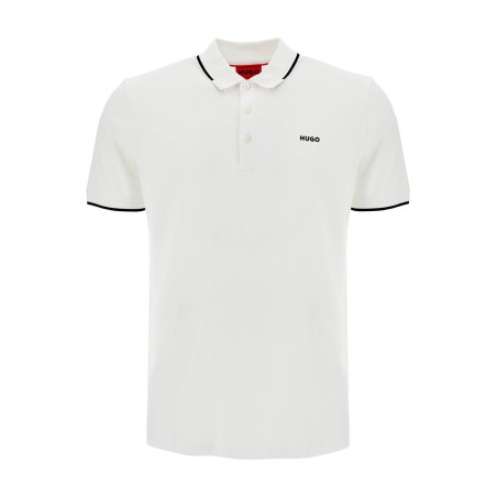 slim fit piqué polo shirt