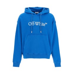 hooded sweatshirt with logo print