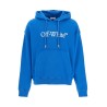 hooded sweatshirt with logo print