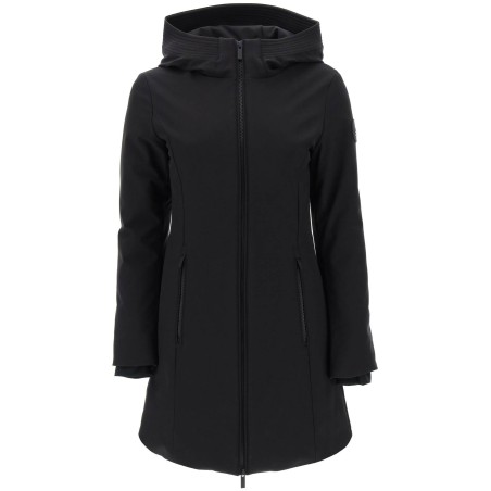 firth hooded softshell down parka