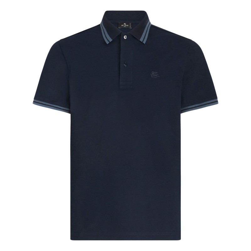 Logo-embroidered polo shirt