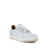 Logo-patch leather sneakers