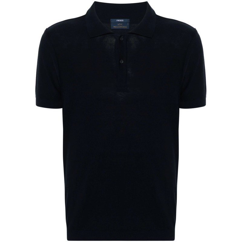 men's knitted poloshirt