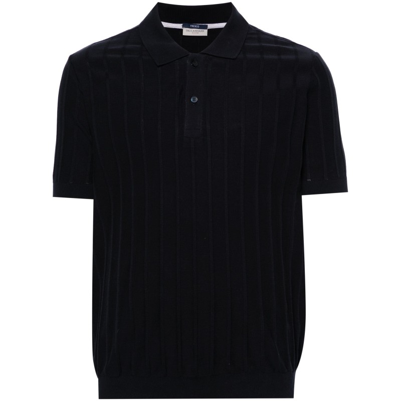 men's knitted poloshirt