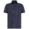 Paisley-print polo shirt