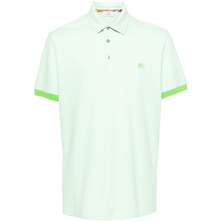 Pegaso-motif cotton polo shirt