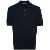 Short sleeve jersey polo shirt