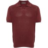 Short sleeve jersey polo shirt