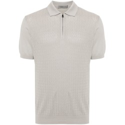 Short sleeve jersey polo shirt