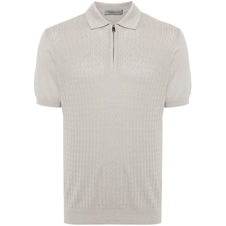 Short sleeve jersey polo shirt