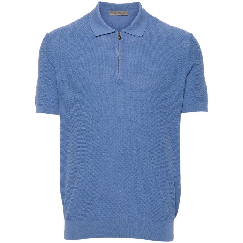 Short sleeve jersey polo shirt