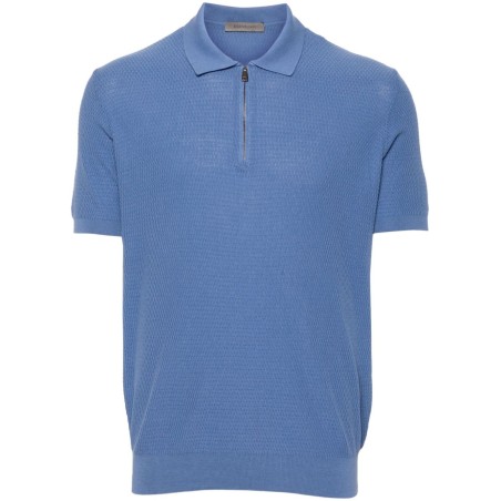 Short sleeve jersey polo shirt